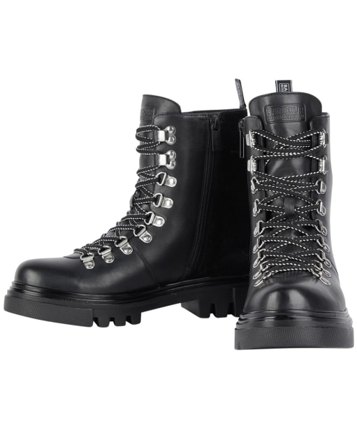 Women's Barbour International Drake Hiker Boots - Black