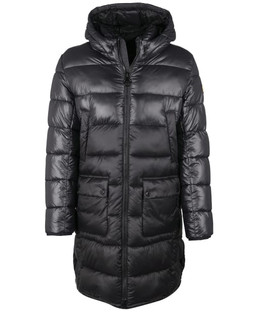 Men's Barbour International Balfour Parka Quilted Jacket - Black