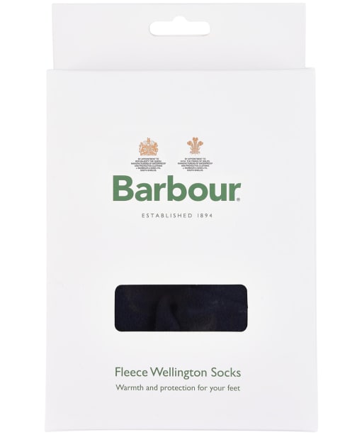 Barbour Fleece Wellington Socks - Navy