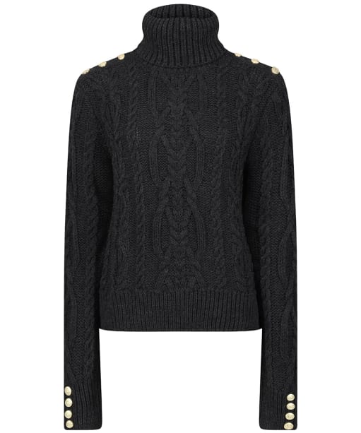 Women's Holland Cooper Belgravia Cable Knit - Dark Grey Marl