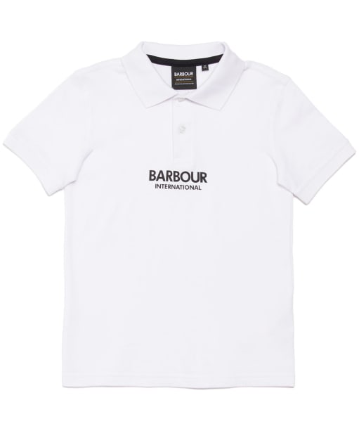 Boy's Barbour International Formula Polo - White
