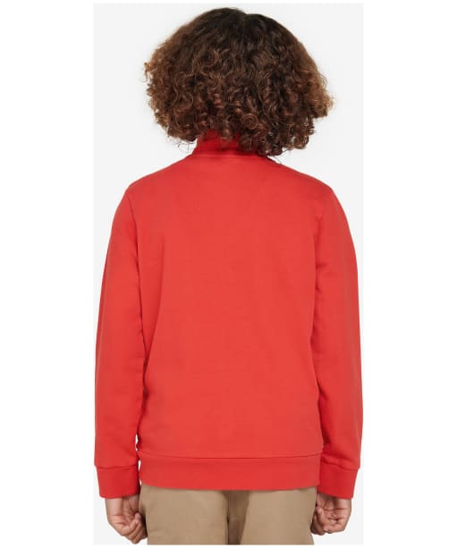 Boy's Barbour Floyd Half Zip Sweatshirt - 10-15yrs - Risk Red