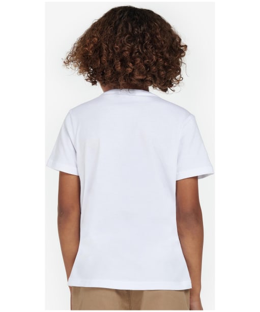 Boy's Barbour Essential Shield T-Shirt - White