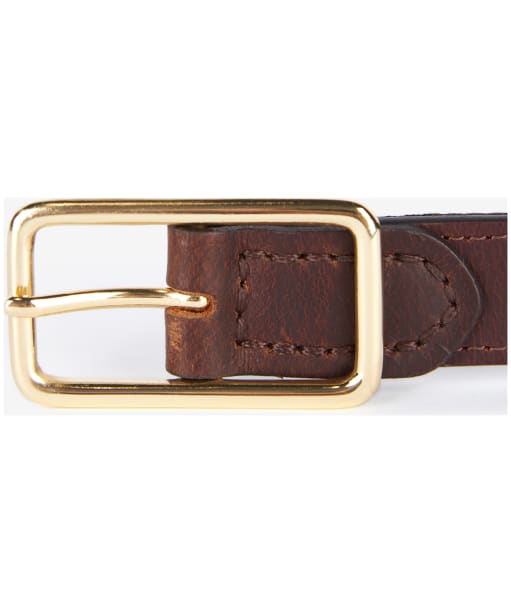 Women's Barbour Reversible Tartan Belt - Classic Tartan / Brown