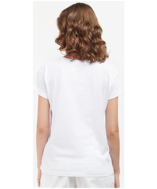 Women's Barbour Kenmore T-Shirt - White / Navy