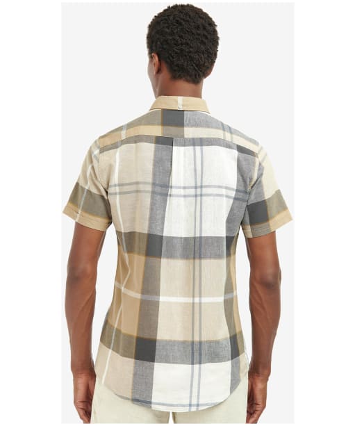 Men's Barbour Douglas S/S Tailored Shirt - AMBLE SAND TARTA