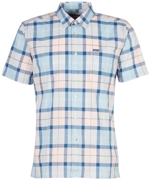 Men's Barbour Gordon Summerfit Shirt - PINK SALT TARTAN