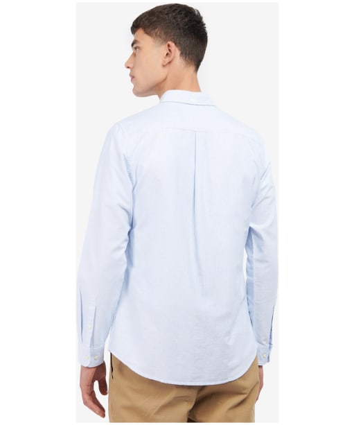 Men's Barbour Striped Oxtown Tailored Shirt - Sky Blue