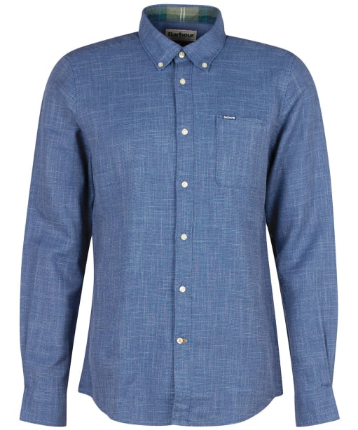 Men's Barbour Ramport Tailored Shirt - Denim Blue