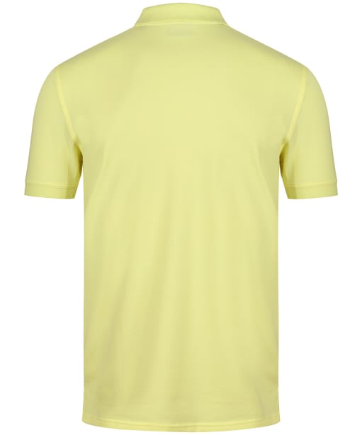 Men's GANT Contrast Collar Short Sleeve Rugger Shirt - Clear Yellow