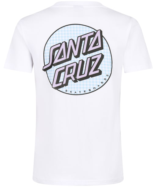 Women's Santa Cruz Gingham Dot T-Shirt - White