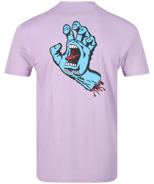 Men's Santa Cruz Screaming Hand Chest T-Shirt - Digtital Lavender