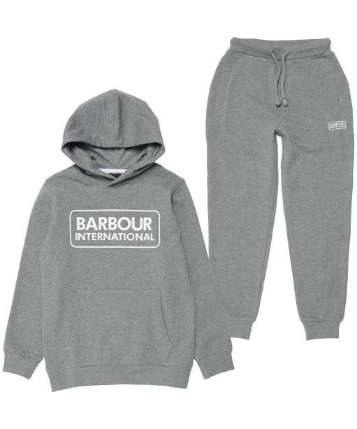 Boy's Barbour International Staple Tracksuit, 10-15yrs - Anthracite Marl