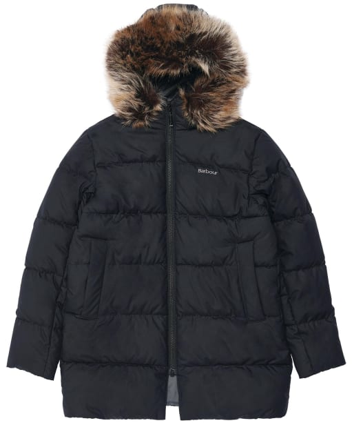 Boy's Barbour Corbett Quilted Jacket - 10-15yrs - Black