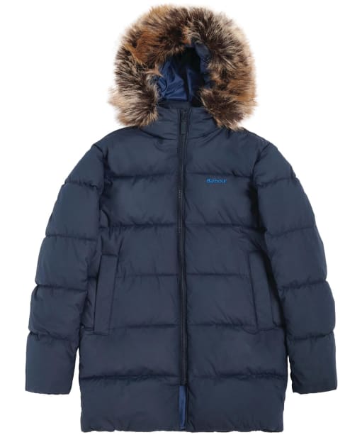 Boy's Barbour Corbett Quilted Jacket - 6-9yrs - Navy