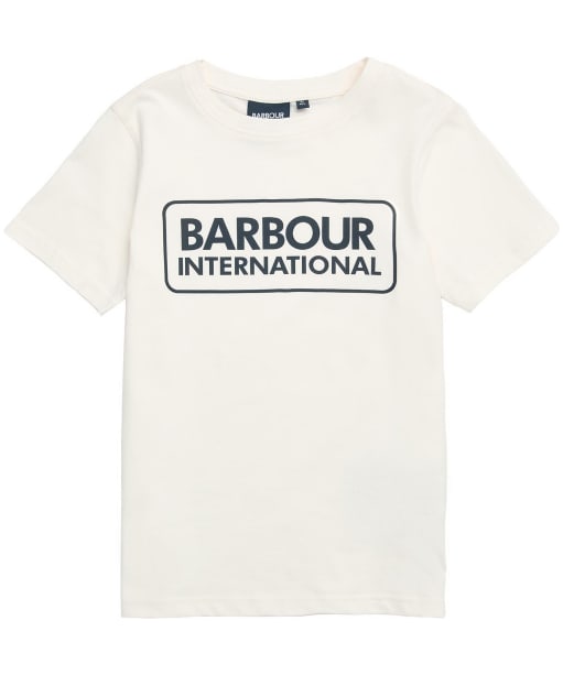 Boy's Barbour International Staple Large Logo T-Shirt - 10-15yrs - Bright White