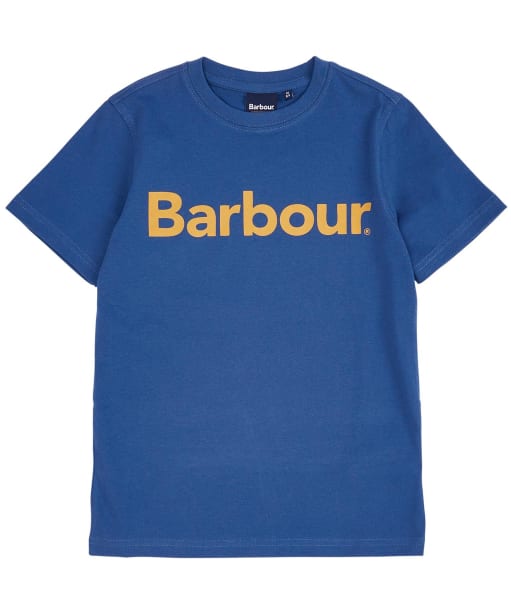Boy's Barbour Staple Tee, 6-9yrs - Mid Blue