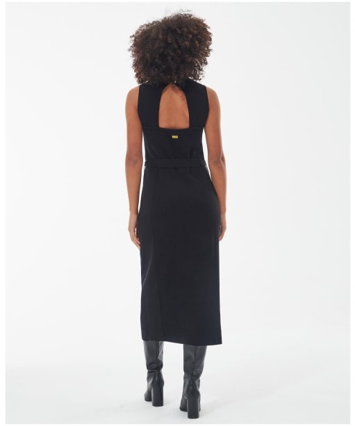 Women's Barbour International Velocete Midi Knit Dress - Black