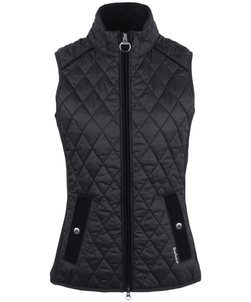 Barbour black womens gilet sales