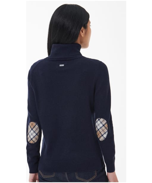 Women’s Barbour Pendle Roll Collar Sweater - Navy / Fawn
