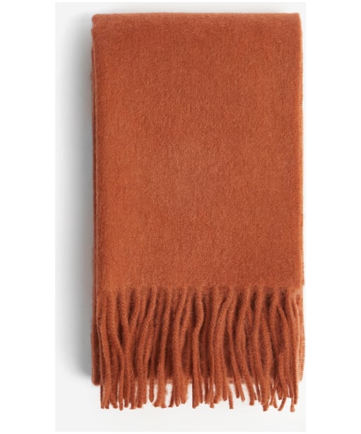 Women's Barbour Lambswool Woven Scarf - Warm Ginger