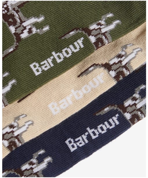 Men’s Barbour Pointer Dog Socks Gift Box - Forest Mist