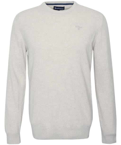 Men's Barbour Essential Lambswool Crew Neck Sweater - Biscuit Marl