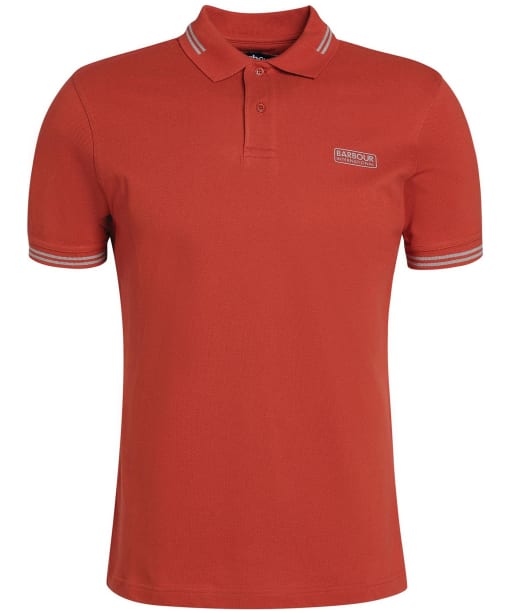 Men's Barbour International Essential Tipped Polo Shirt - Iron Ore