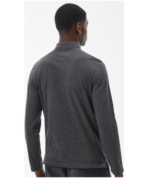 Men's Barbour L/S Corpatch Polo Shirt - Charcoal