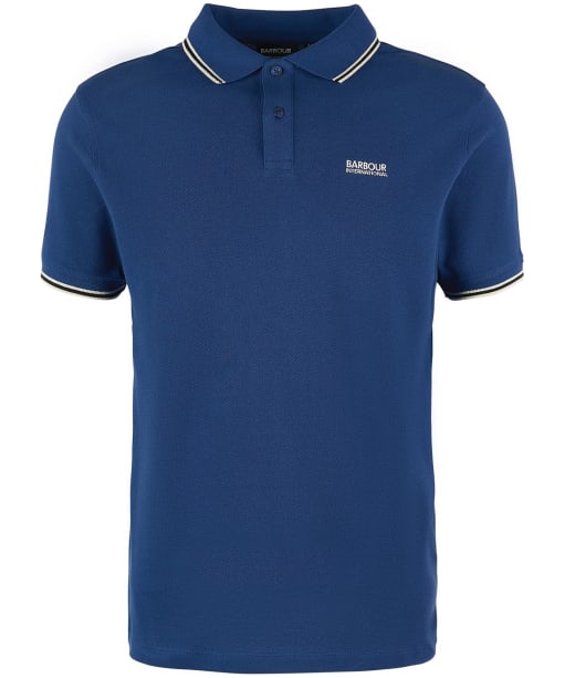 Men's Barbour International Rider Tipped Polo - Inky Blue
