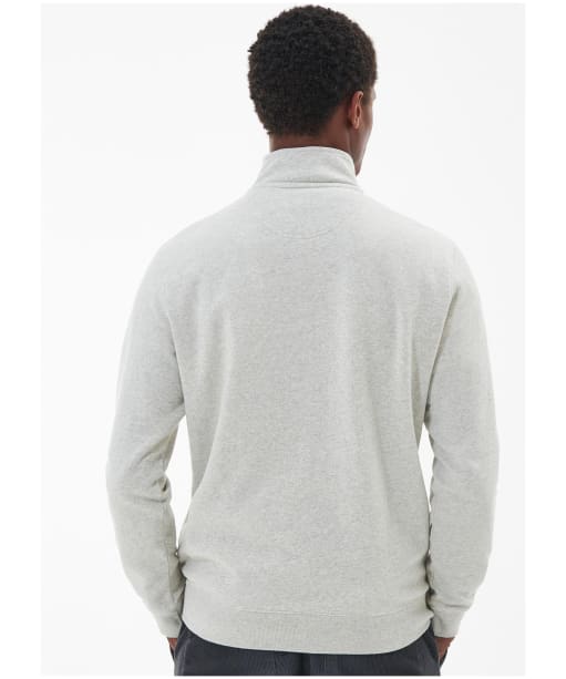 Men's Barbour Bromfield Half Zip Sweater - Ecru Marl