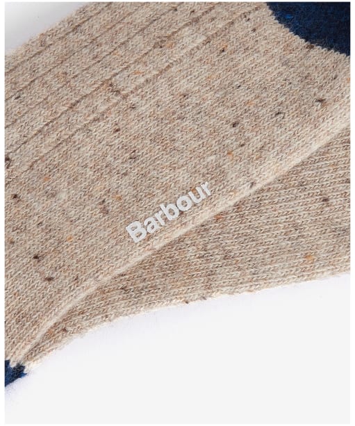 Men's Barbour Houghton Socks - Stone / Navy