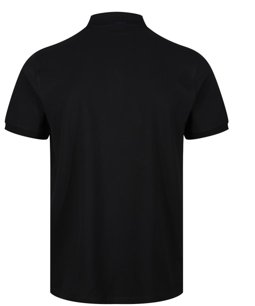 Men's Gant Regular Contrast Pique Short Sleeve Rugger Polo Shirt - Black