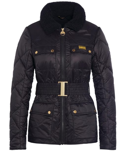 Women's Barbour International Galaxy Quilted Jacket - Black