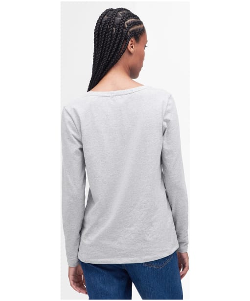 Women's Barbour Fairsfield Long Sleeve T-Shirt - Light Grey Marl