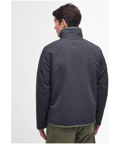 Men's Barbour Tarn Reversible Fleece Jacket - Black Carbon