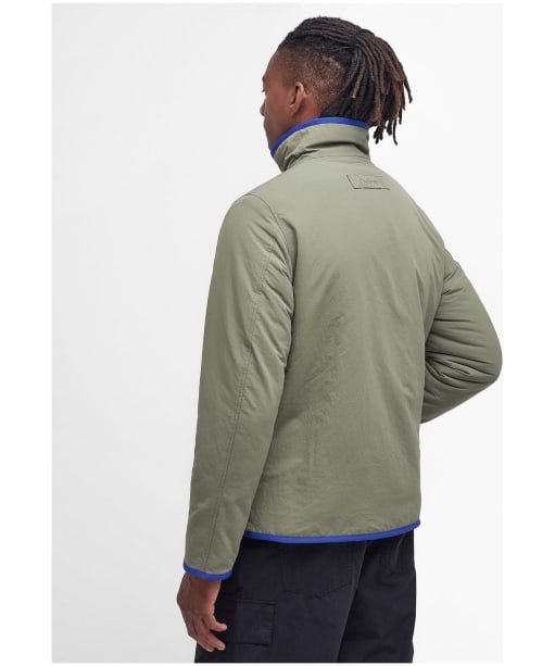 Men's Barbour Tarn Reversible Fleece Jacket - Dusty Olive