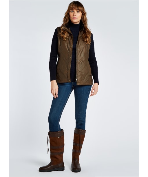 Women’s Dubarry Pakenham Wax Cotton Gilet - Ginger