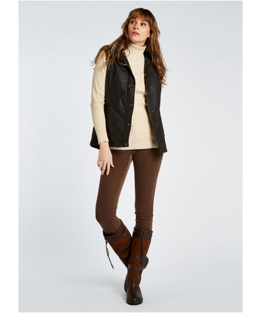 Women’s Dubarry Pakenham Wax Cotton Gilet - Verdi Gris