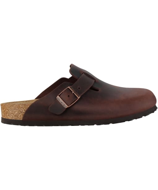 Birkenstock Boston Oiled Leather Clogs - Narrow Footbed - Habana