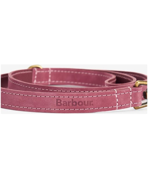 Barbour Leather Dog Lead - Pink