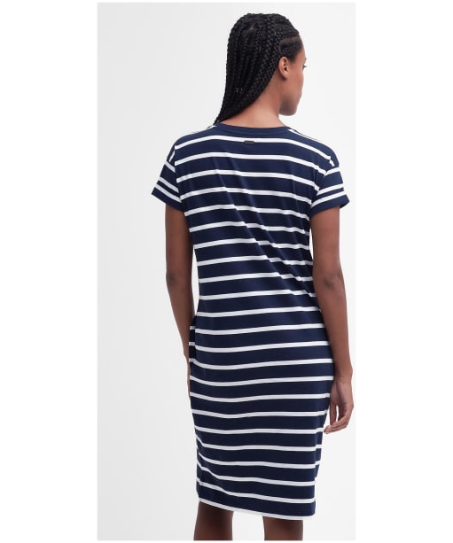 Women's Barbour Otterburn Stripe Cotton T-Shirt Dress - Navy / White
