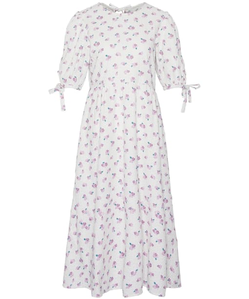Women's Barbour Goodleigh Cotton Broderie Midi Dress - Multi