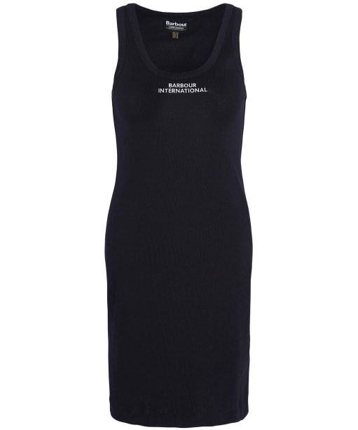 Women's Barbour International Ozanne Rib Tank Mini Dress - Black