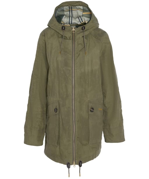 Barbour green hooded shop jacket