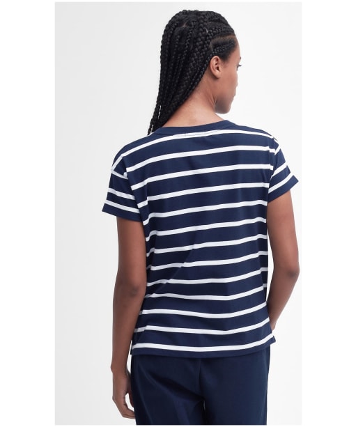 Women's Barbour Otterburn Stripe T-Shirt - Navy/White Stripe