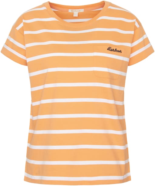 Women's Barbour Otterburn Stripe T-Shirt - Apricot Crush