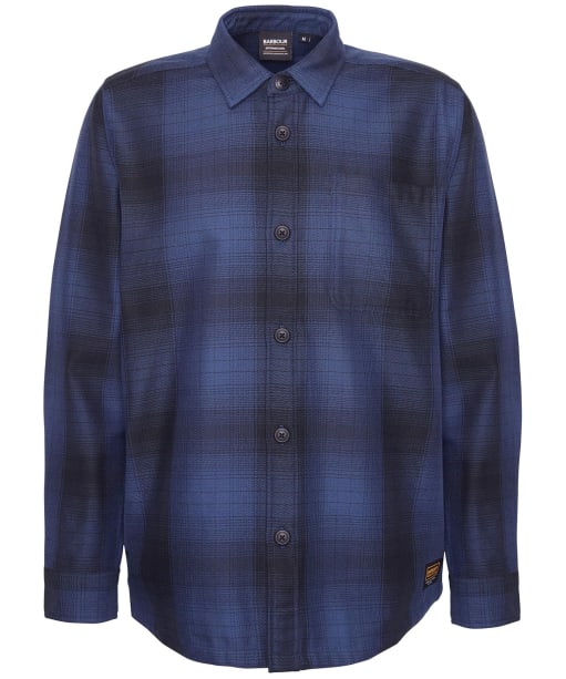 Men's Barbour International Stoke Cotton Overshirt - Cobalt Blue