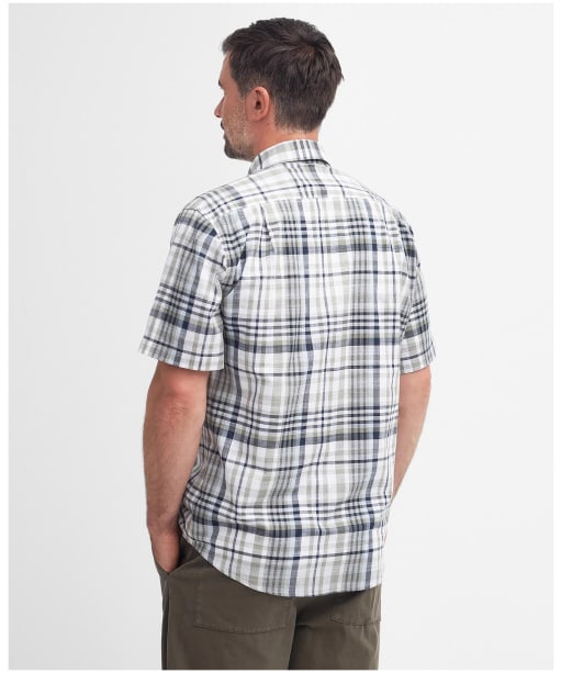 Men's Barbour Hartley Regular Short Sleeve Shirt - Olive
