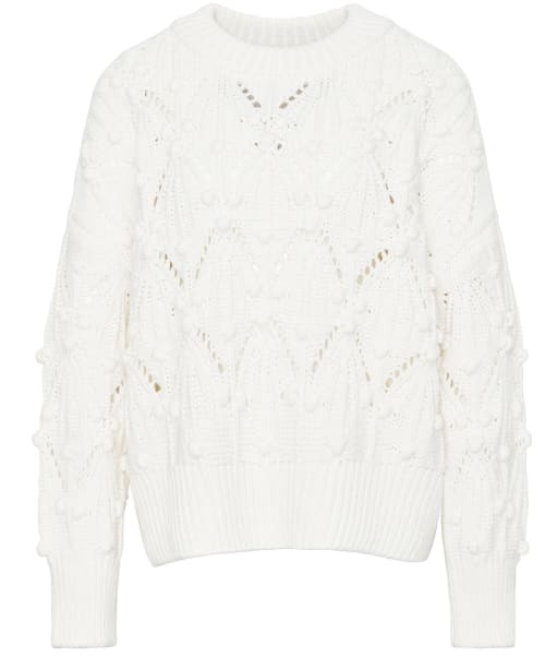 Women's Barbour Glamis Chunky Knitted Jumper - White